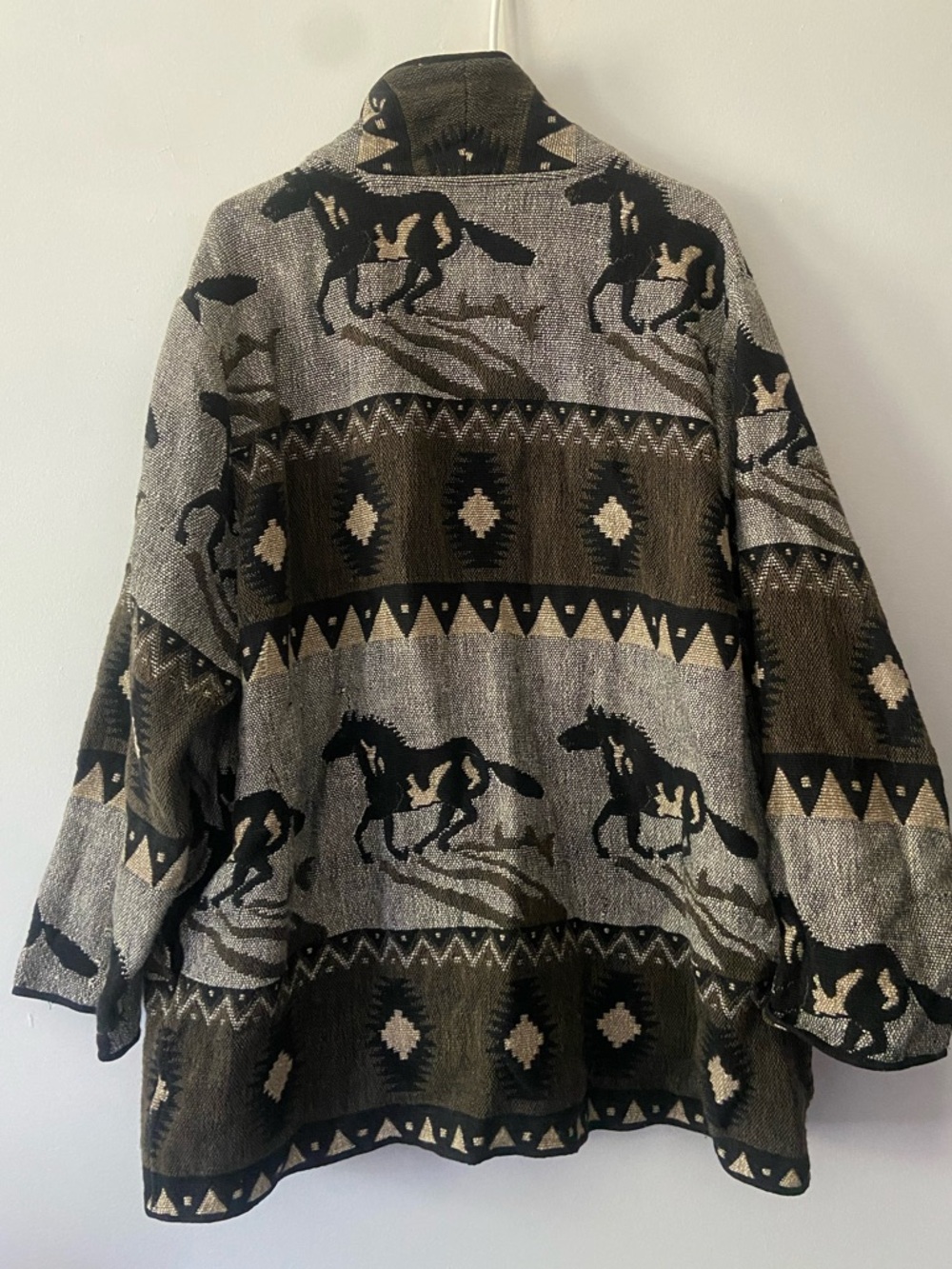 K•E•R•E•N Hart Tapestry Jacket Blazer Button Detail Equestrian Western Plus 2X - Picture 7 of 10